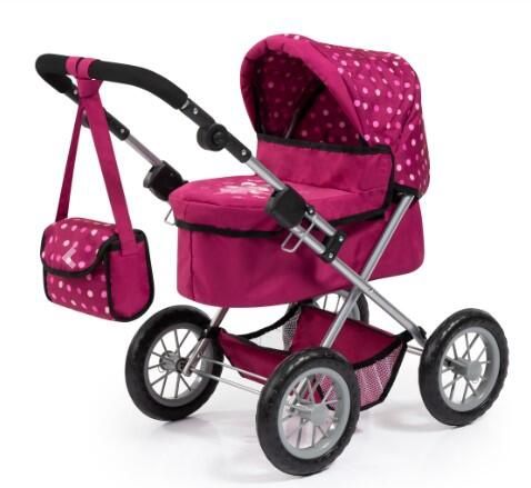 TRENDY - POUSSETTE À POUPÉE ROSE