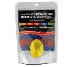 OEUF SENSORIEL THÉRAPEUTIQUE - JAUNE EXTRA SOUPLE