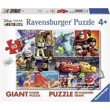 CASSE-TÊTE 60 PIÈCES DE PLANCHER RAVENSBURGER - LES COPAINS PIXAR