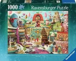 CASSE-TÊTE 1000 PIÈCES RAVENSBURGER - SWEET STREET (RUE SUCRÉE)