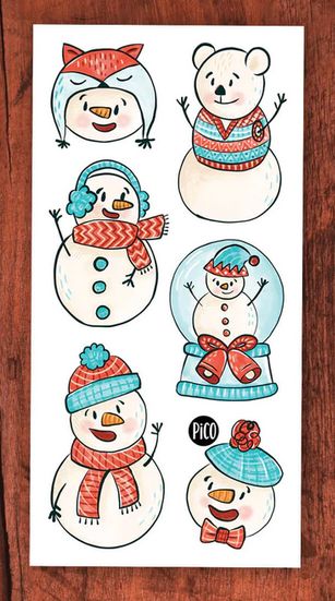 PICO TATOO: LES JOYEUX BONHOMMES DE NEIGE