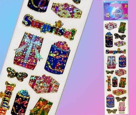 AUTOCOLLANTS - CADEAUX SCINTILLANTS