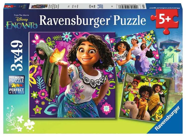 CASSE-TÊTE 3 X 49 PIÈCES RAVENSBURGER - LA MAGIE D'ENCANTO!