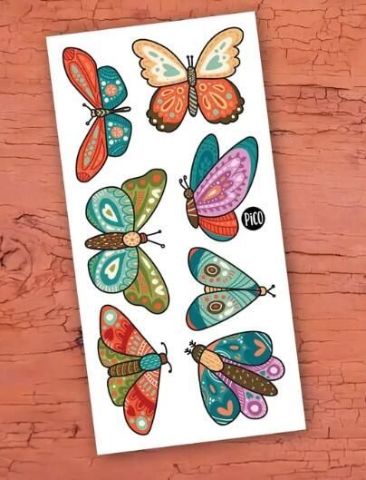 PICO TATOO - LES PAPILLONS COLORÉS