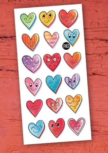 PICO TATOO - LES PETITS COEURS SYMPATHIQUES