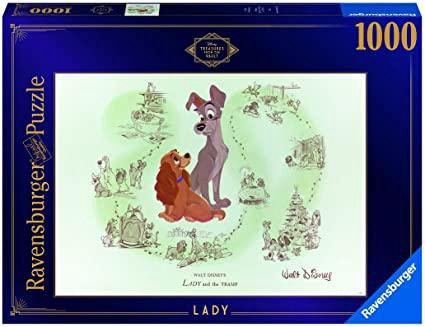 CASSE-TÊTE 1000 PIÈCES RAVENSBURGER DISNEY VAULT - LADY