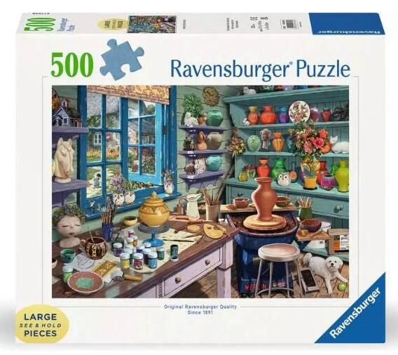 CASSE-TÊTE 500 PIÈCES XL RAVENSBURGER - POTTERY STUDIO SANCTUARY