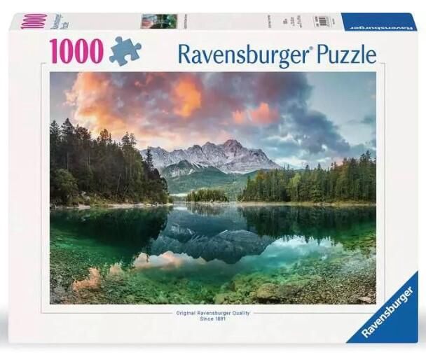 CASSE-TÊTE 1000 PIÈCES RAVENSBURGER - ZUGSPITZE AT THE EIBSEE, GERMANY