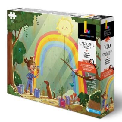 CASSE-TÊTE 100 PIÈCES LALITA'S ART SHOP - MULTICOLORE PAINTING RAINBOW