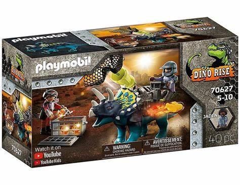 PLAYMOBIL 70627 - TRICÉRATOPS ET SOLDAT