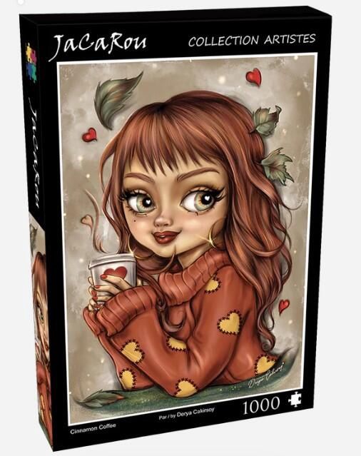 CASSE-TÊTE 1000 PIÈCES JACAROU - CINNAMON COFFEE