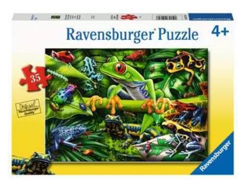 CASSE-TÊTE 35 PIÈCES RAVENSBURGER - D'ÉTONNANTS AMPHIBIENS
