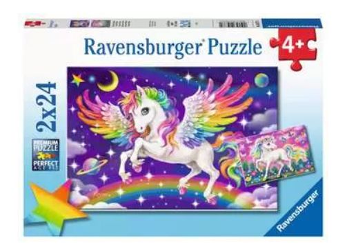 CASSE-TÊTE 2 X 24 PIÈCES RAVENSBURGER - LICORNE ET PÉGASE