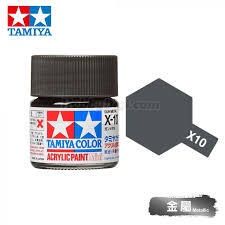 PEINTURE TAMIYA GUN MÉTAL BRILLANT ACRYLIQUE X-10