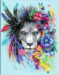 PEINTURE À NUMÉRO CREART - BOHO LION