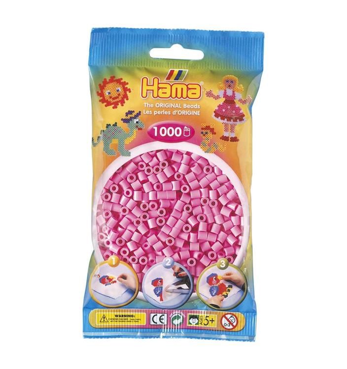 PERLE HAMA 1000 PIÈCES - ROSE PASTEL