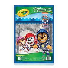 CRAYOLA PAGES GÉANTES À COLORIER - PAT'PATROUILLE