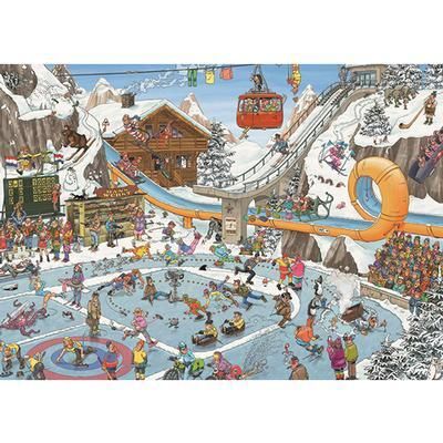 CASSE-TÊTE 1000 PIÈCES JAN VAN HAASTEREN - JEUX D'HIVER