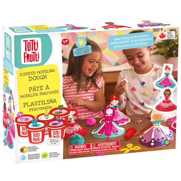 PÂTE À MODELER TUTTI FRUTTI SCINTILLANTE - ENSEMBLE PRINCESSE SCINTILLANTES