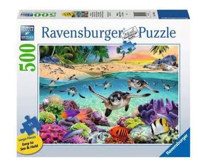 CASSE-TÊTE 500 PIÈCES XL RAVENSBURGER - LES BÉBÉS TORTUES DE MER