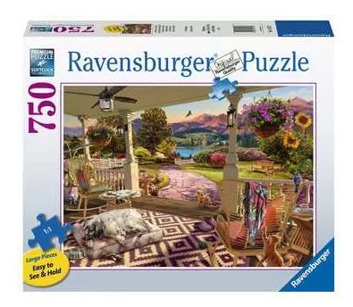 CASSE-TÊTE 750 PIÈCES XL RAVENSBURGER - SOUS LE CHALEUREUX PORCHE