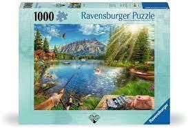 CASSE-TÊTE 1000 PIÈCES RAVENSBURGER - LA VIE AU LAC