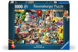 CASSE-TÊTE 1000 PIÈCES RAVENSBURGER - LE MARCHEUR DE CHIEN