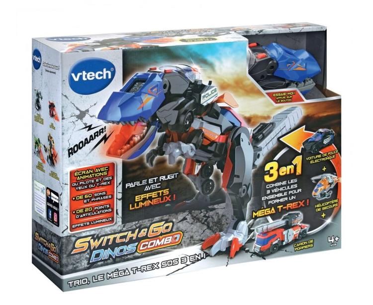 VTECH - SWITCH AND GO TRIO, LE MÉGA T-REX SOS 3 EN 1