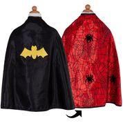 CAPE REVERSIBLE ARAIGNÉE ET CHAUVE SOURIS 4-6 ANS