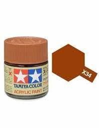 PEINTURE TAMIYA BRUN MÉTALLIQUE X-34