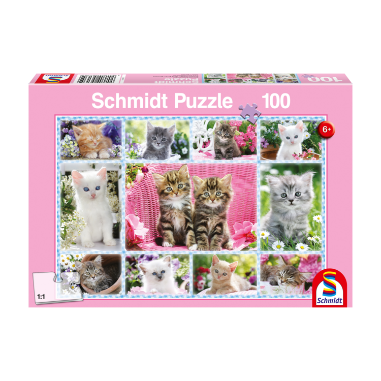 CASSE-TÊTE 100 PIÈCES SCHMIDT - CHATONS