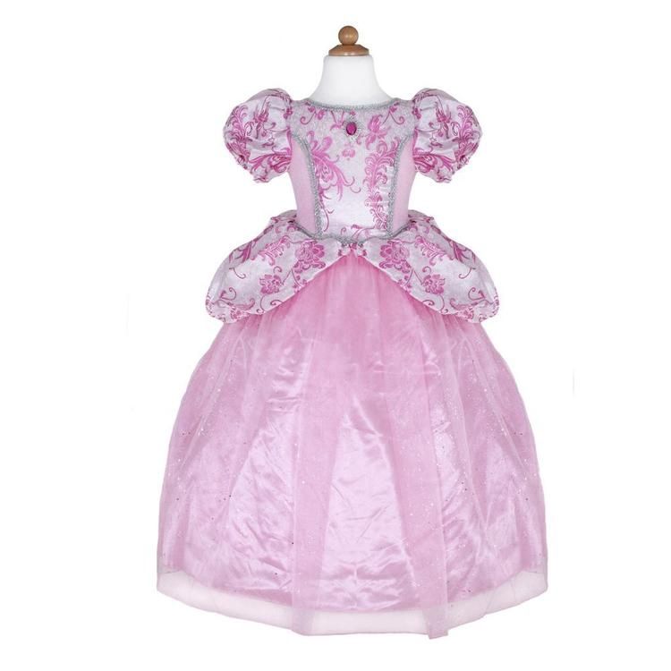 ROBE DE PRINCESSE ROYALE ROSE 5-6 ANS