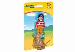 PLAYMOBIL 9256 - GARCON AVEC CHIEN1-2-3