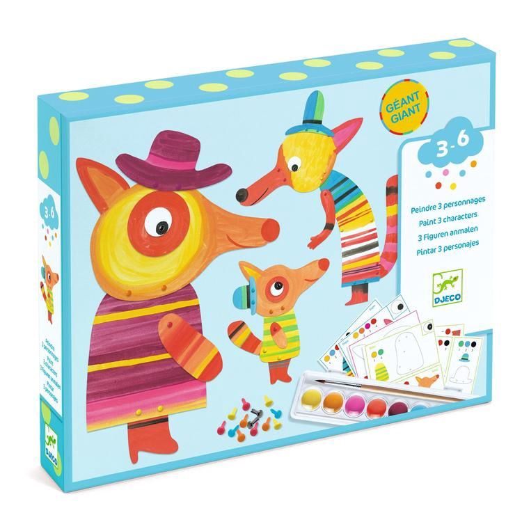 DJECO PEINTURE POUR LES PETITS - LA FAMILLE RENARD