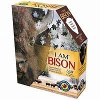 CASSE-TÊTE 300 PIÈCES FORME TÊTE D'ANIMAUX - BISON