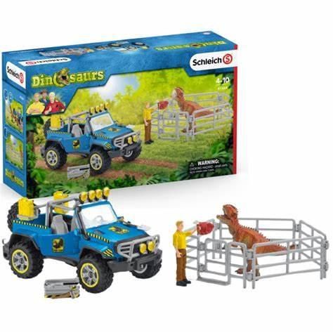 SCHLEICH 41464 - ACCESSOIRES DE DINOSAURES DE VOITURE TOUT-TERRAIN
