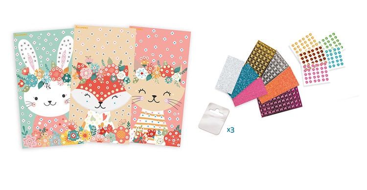 STICK'N FUN - MOSAIQUES ANIMAUX DOUX
