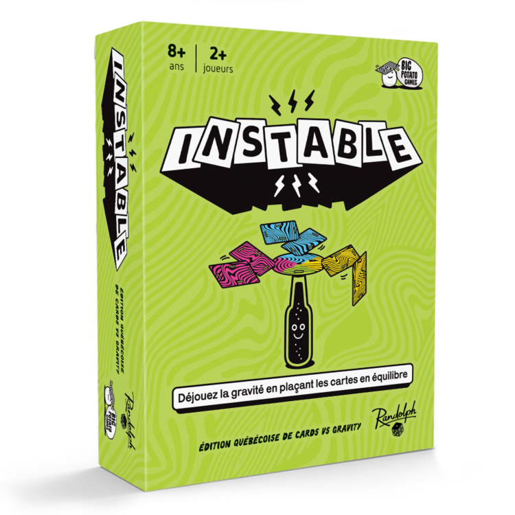 INSTABLE - CARDS VS GRAVITY (ÉDITION QUÉBÉCOISE)