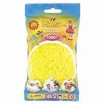 HAMA SAC DE 1000 PIÈCES - JAUNE NÉON