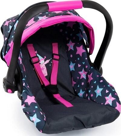 SIÈGE D'AUTO DELUXE POUR POUPÉE AVEC HOUSSE À MOTIF D'ÉTOILES