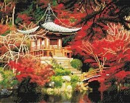 BRODERIE DE DIAMANTS CRYSTAL ART - TEMPLE JAPONAIS