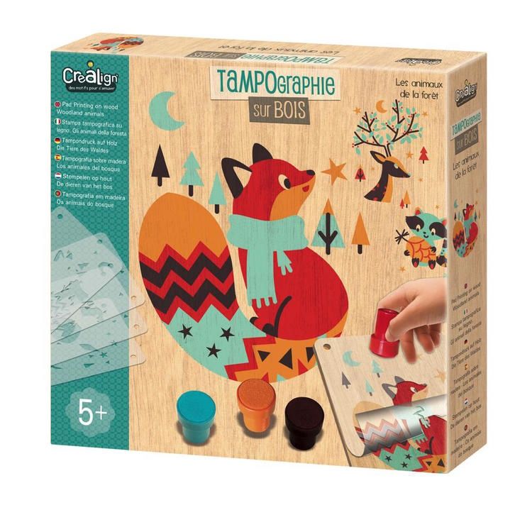 TAMPOGRAPHIE SUR BOIS - ANIMAUX