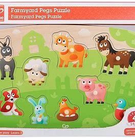 CASSE-TÊTE 9 PIÈCES EN BOIS HAPE - FERME