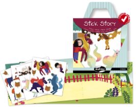 AUTOCOLLANTS RÉUTILISABLES STICK STORY: CHEVAUX