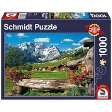 CASSE-TÊTE 1000 PIÈCES SCHMIDT - PAYSAGE DE MONTAGNE IDYLLIQUE