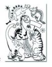 CHANDAIL À COLORIER 4-7 ANS - DINOSAURES