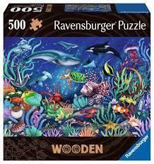 CASSE-TÊTE 500 PIÈCES EN BOIS RAVENSBURGER - UNDER THE SEA (SOUS L'OCÉAN)