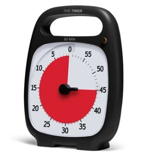 TIME TIMER PLUS AVEC PAUSE - GRIS CHARBON