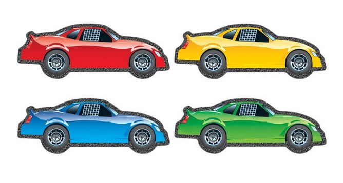 DÉCOUPES DE VOITURES DE COURSES