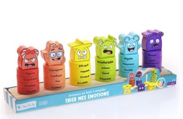 OPEN THE JOY - TRIER MES ÉMOTIONS: ANNEAUX EN BOIS À EMPILER